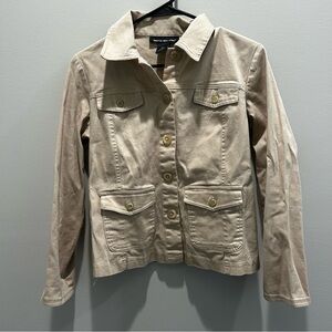 Briggs New York Women’s Khaki Tactical Style Jacket Sz 10